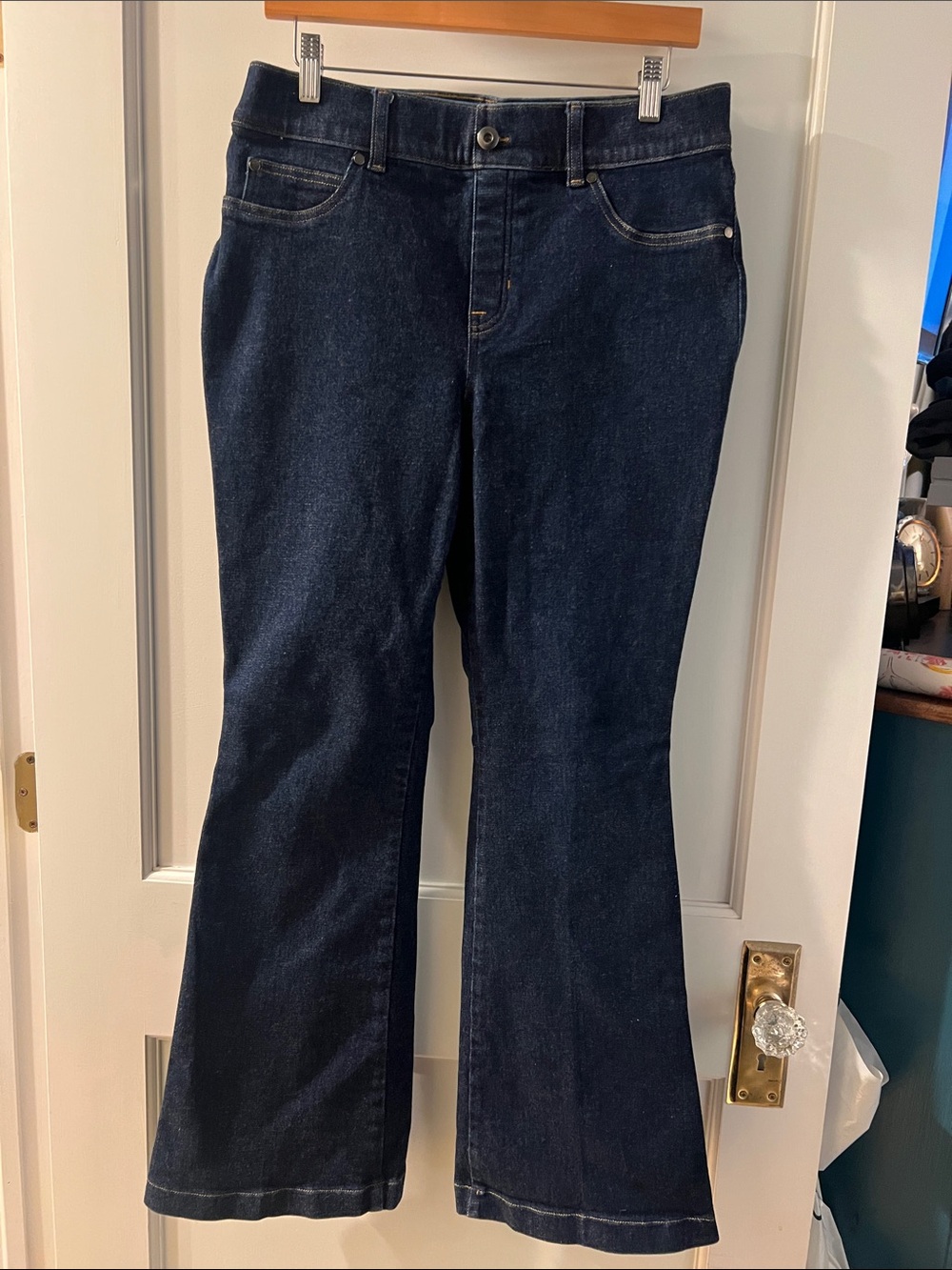 SPANX Dark Blue Flared Jeans